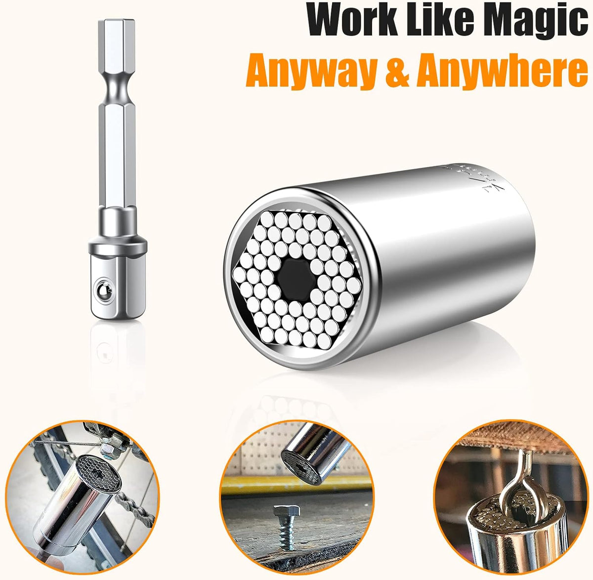 Gifts for Christmas Stocking Stuffers for Men,Super Universal Socket Tools